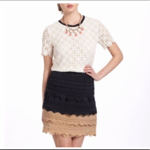 Anthropologie MaEve ruffled skirt - Picture 8 of 10